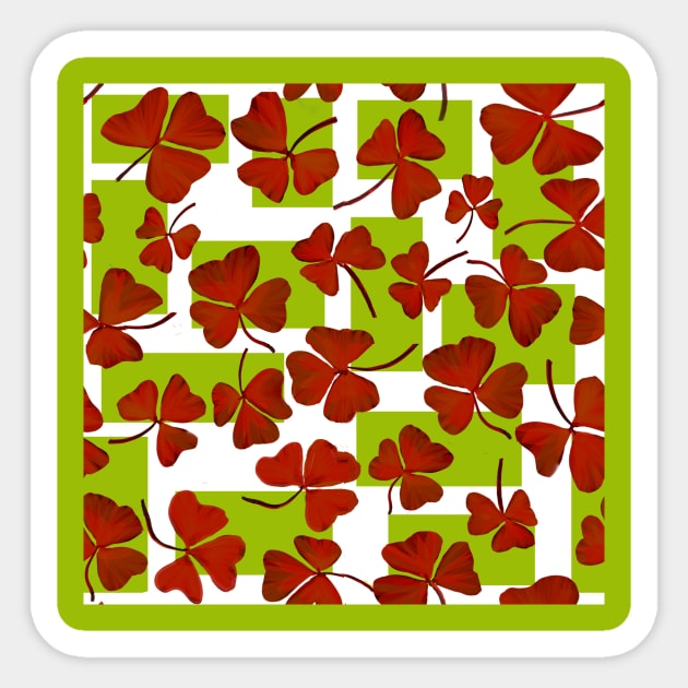 Red leaves Sticker by Mamanobu 